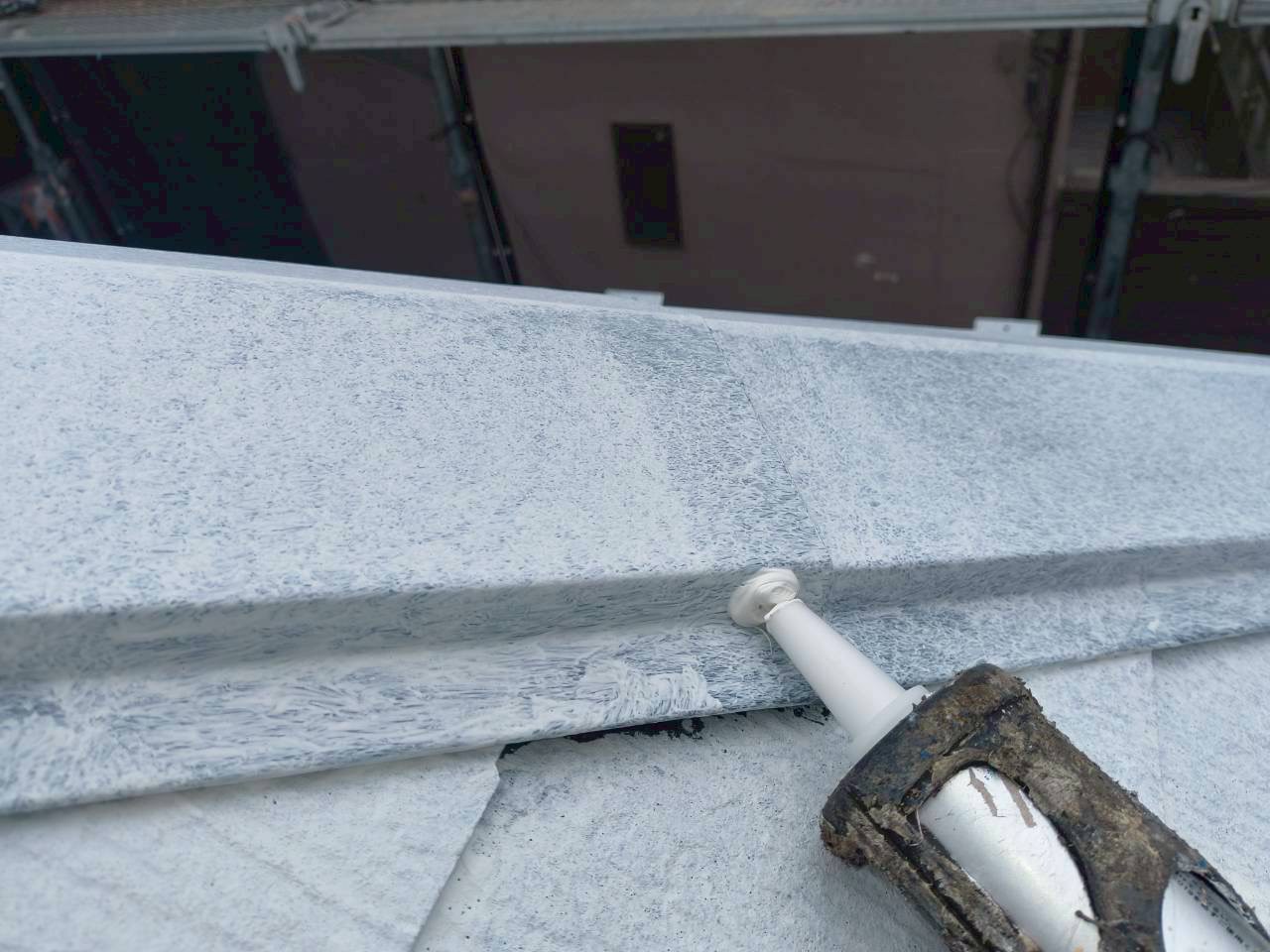 ビス頭をシーリング処理